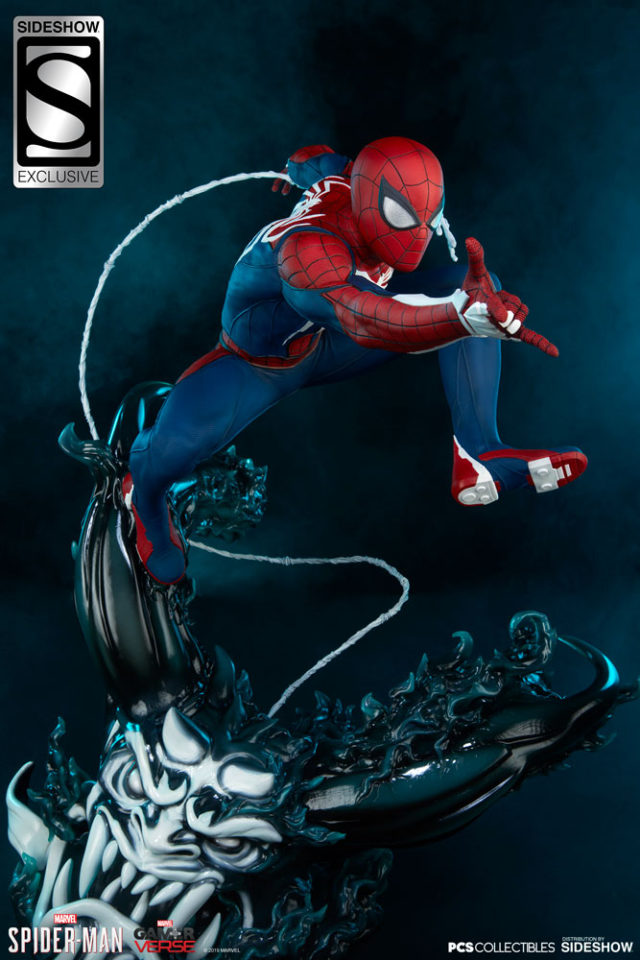 Exclusive Spider-Man Advanced Suit GamerVerse Statue PCS Collectibles Sideshow
