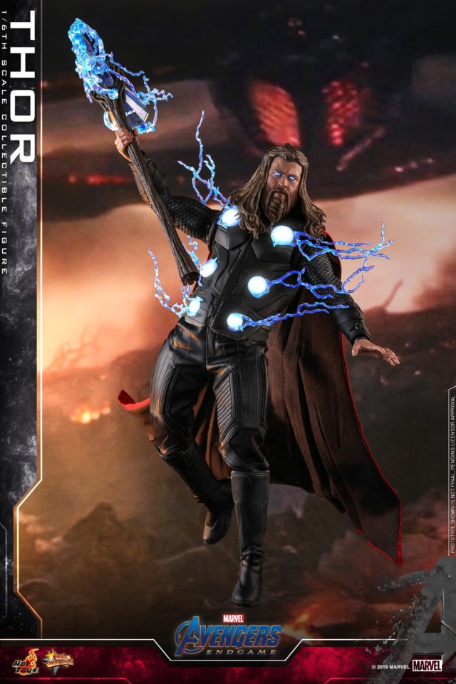 Hot Toys Avengers 4 Thor Sixth Scale Figure with Lightning Effects Pieces