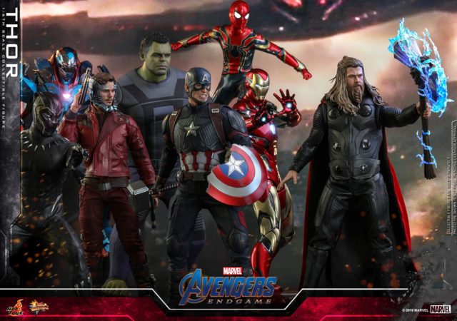 Hot Toys Avengers Endgame Thor vs Battle Damaged Thanosvengers Endgame Figures Captain America Thor Iron Man Starlord
