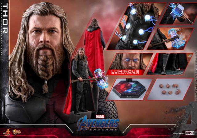 Hot Toys Endgame Thor Figure and Accessories