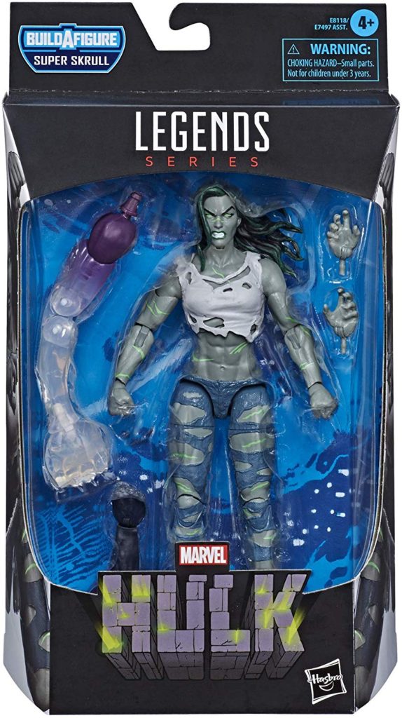 Marvel Legends 2020 She-Hulk Packaged with Super Skrull BAF Arms