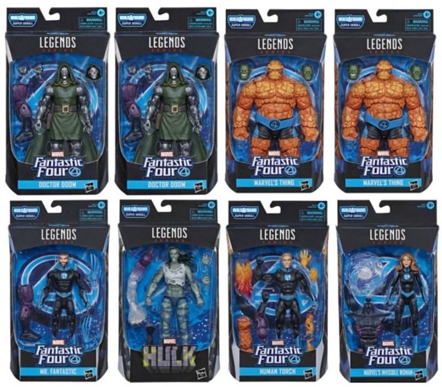 Marvel Legends Fantastic Four Series Figures Packaged Case Ratios