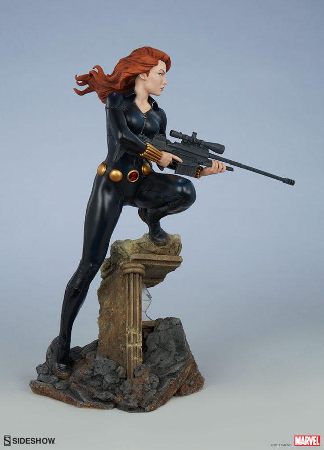 Sideshow 2020 Black Widow Statue Avengers Assemble Sniper Rifle