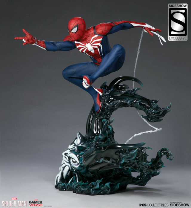 Sideshow Exclusive Spider-Man Advanced Suit Statue with Web