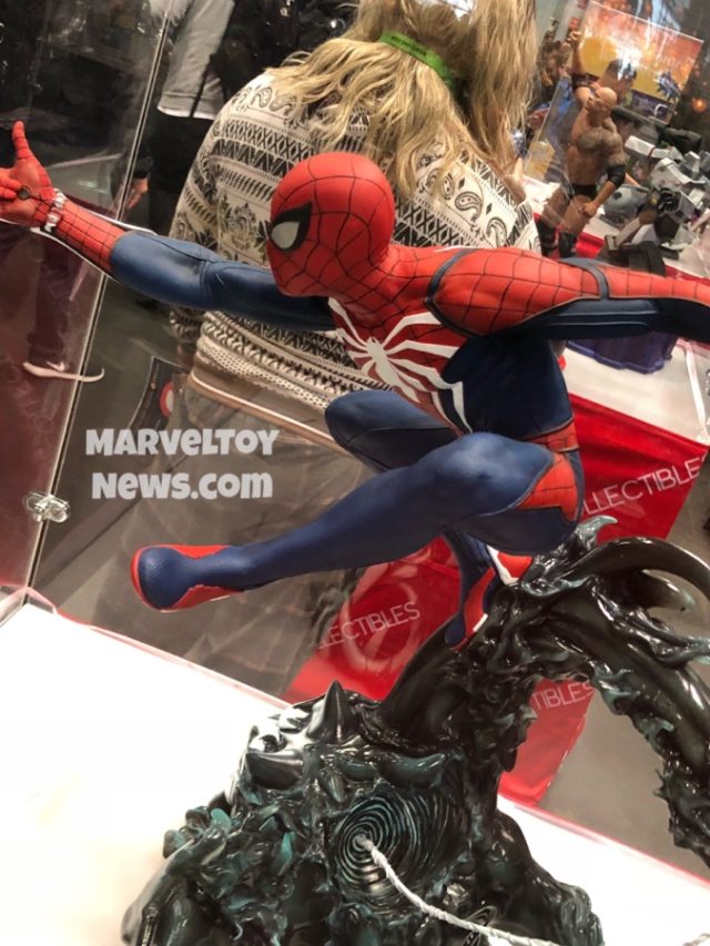 PCS Collectibles Spider-Man Statue Side View NYCC