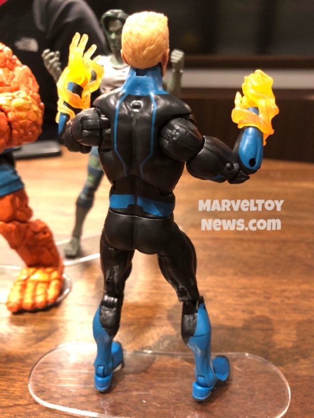 Back of Johnny Storm Marvel Legends 2020 Figure