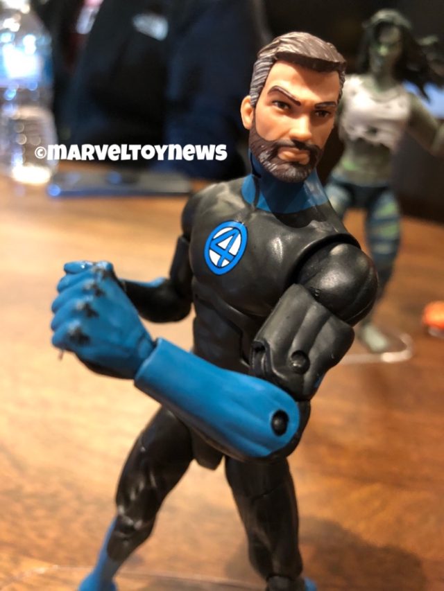 NYCC 2019 Mr Fantastic Marvel Legends Figure Close-Up Bearded Reed Richards