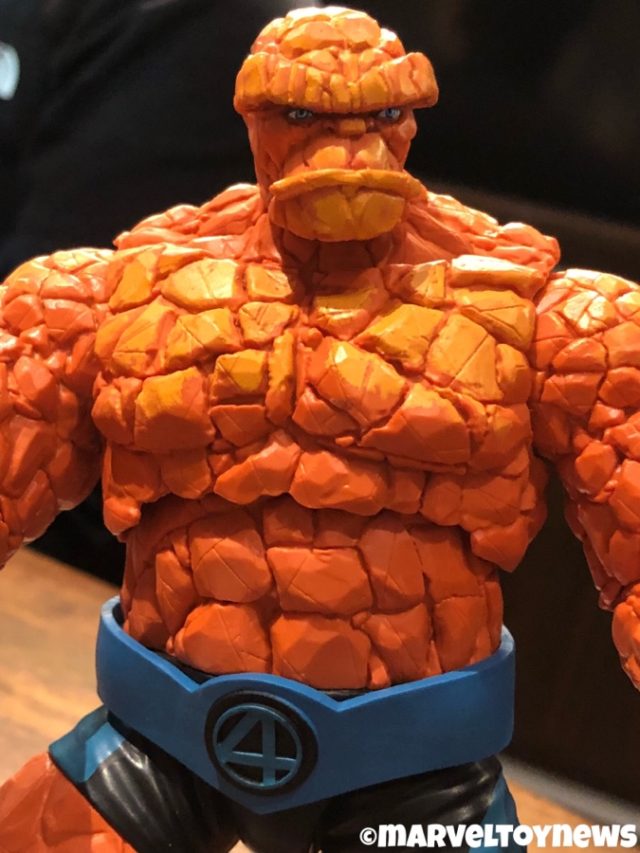 Close-Up of The Thing Marvel Legends Fantastic Four 2020 Figure Head Sculpt