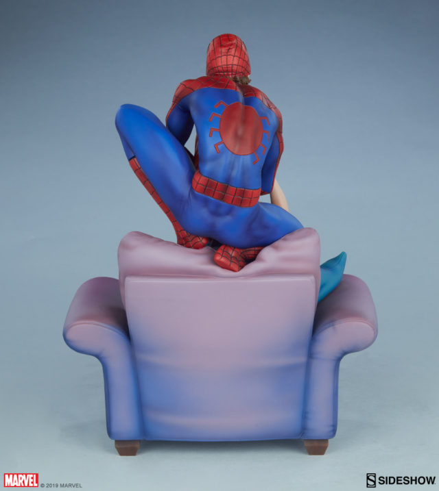 Sideshow Collectibles Spider-Man Mary Jane Couch Statue Back