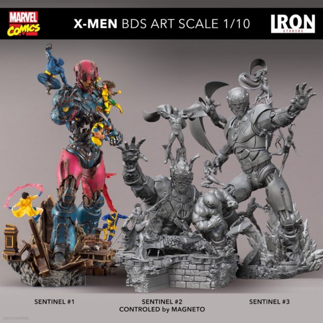 Iron Studios X-Men vs. Sentinels Concept Art Sentinel 1 2 3