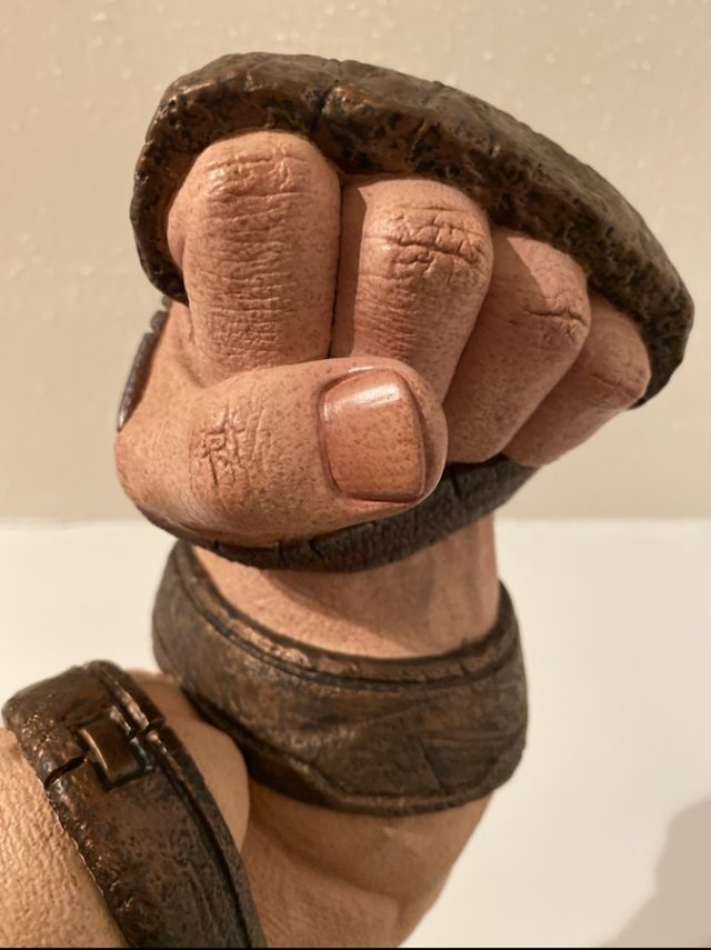 Close-Up of Juggernaut Sisdeshow Statue Fist
