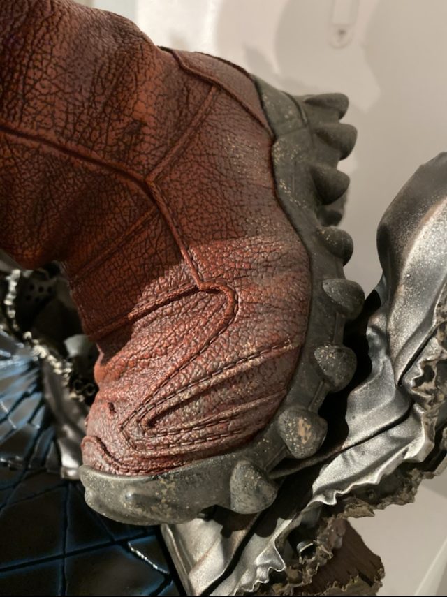 Sideshow Juggernaut Maquette Boot Close-Up Details