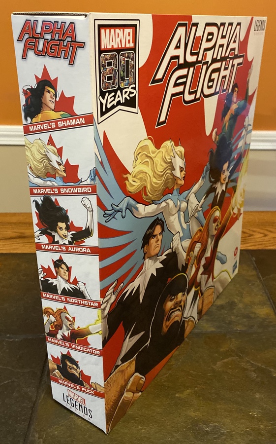 Alpha Flight Marvel Legends Box Set Packaging
