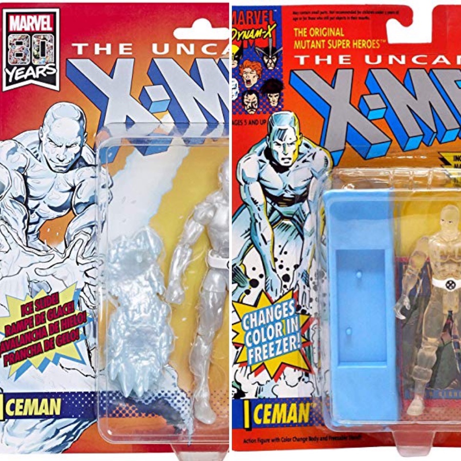 X-Men ICEMAN UOMO GHIACCIO Action Figure Vintage 1992 Marvel Toys Biz 