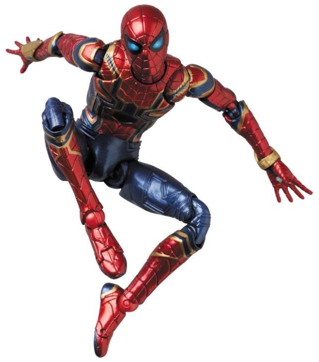 Endgame Iron Spider MAFEX Spider-Man Figure Leaping