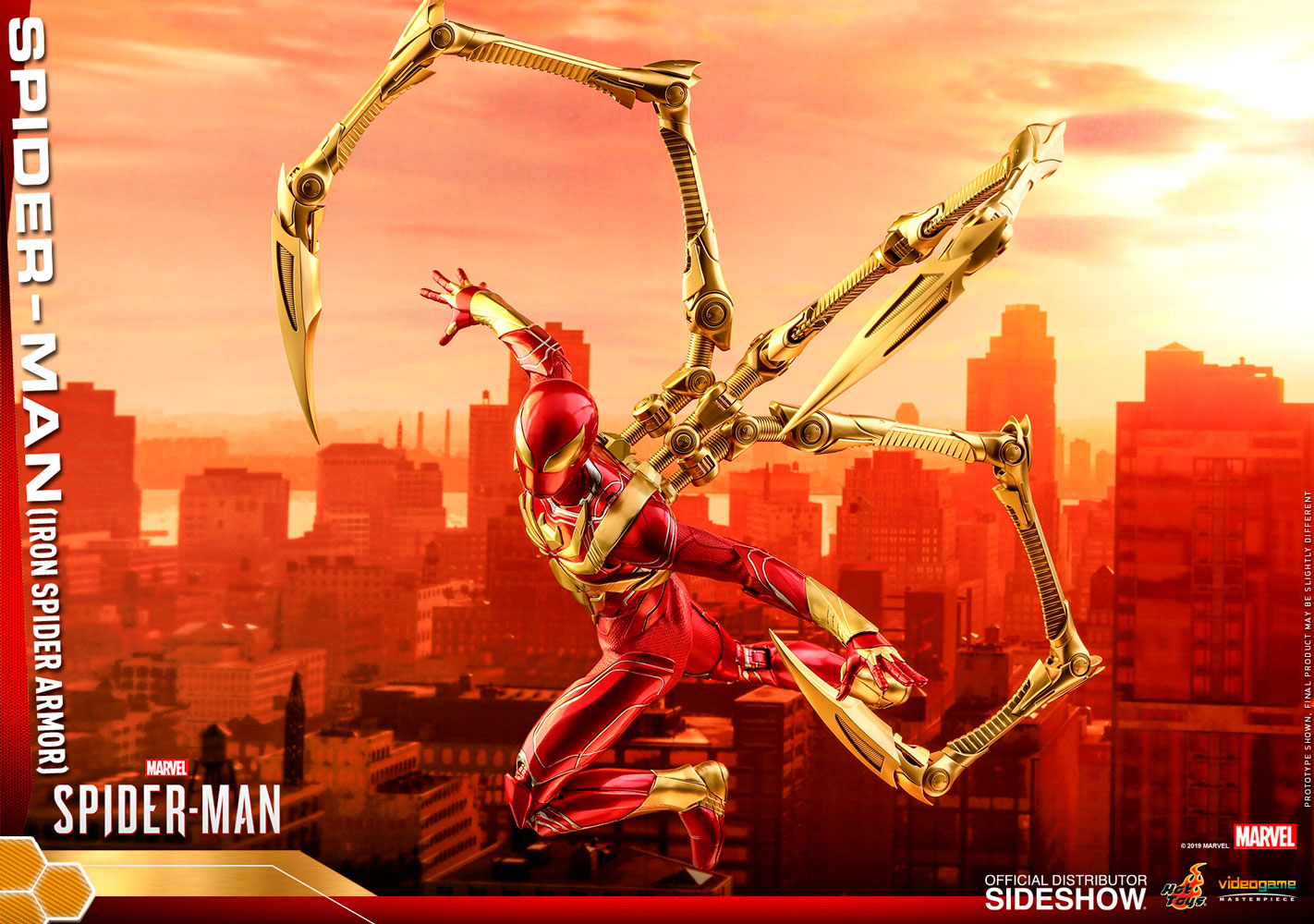 Hot Toys Marvel’s Spider-Man 1/6th Scale Collectible Figure for sale online Spider-Man Iron Spider Armor 
