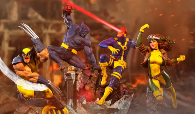 Iron Studios X-Men Series Statues Wolverine Rogue Beast Cyclops