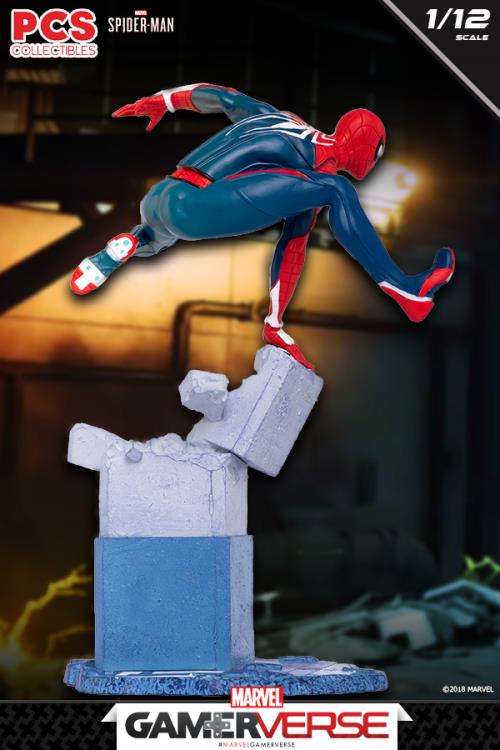 Marvel GamerVerse Spider-Man PVC Statue Side View