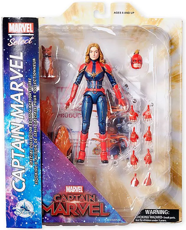 Marvel Select Disney Store Captain Marvel Figure Packaged