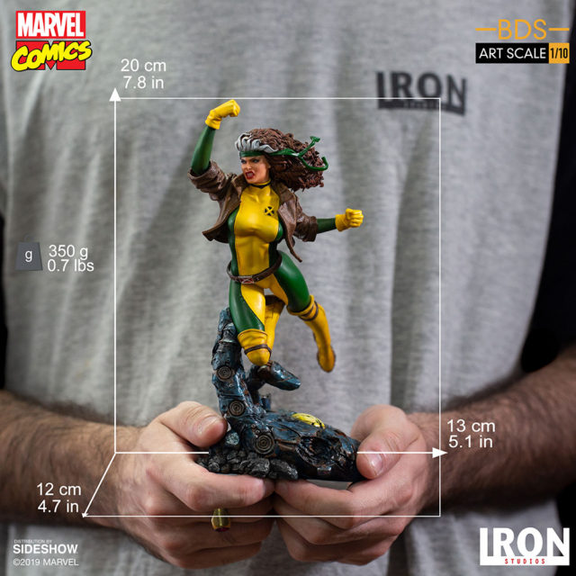Size and Scale of Rogue Iron Studios X-Men Statue