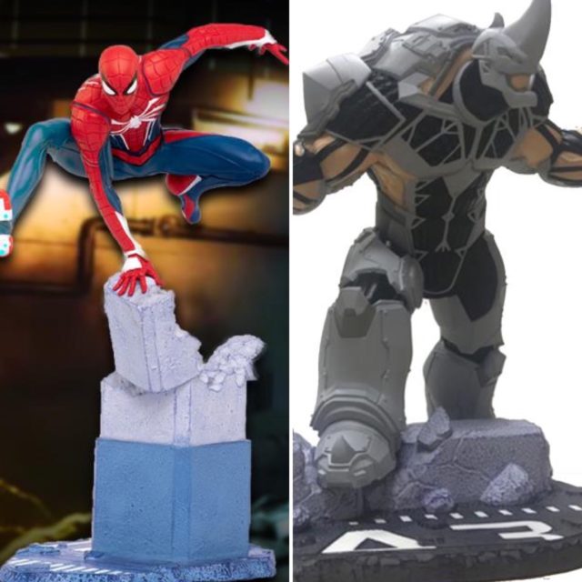 PCS Collectibles Spider-Man GamerVerse PVC Statues Rhino Spidey