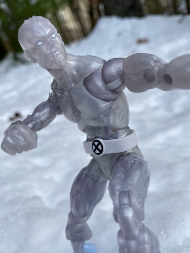 Close-Up of X-Men Vintage Legends Iceman Head Sculpt