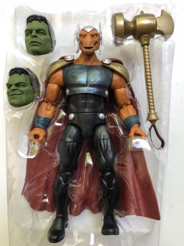 Marvel Legends 2019 Beta Ray Bill Figure and Accessories Endgame Hulk Build-A-Figure Heads