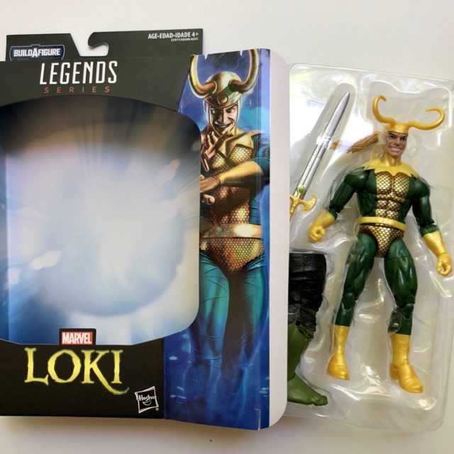 Unboxing Marvel Legends Avengers Loki Hulk Series Figure from Package