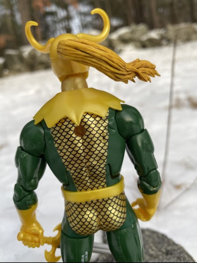 Back of Avengers Endgame Legends Loki Hasbro Figure