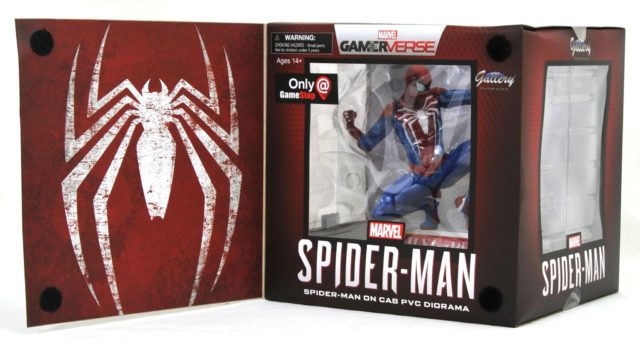 Diamond Select Spider-Man on Cab Marvel Gallery Statue Boxed