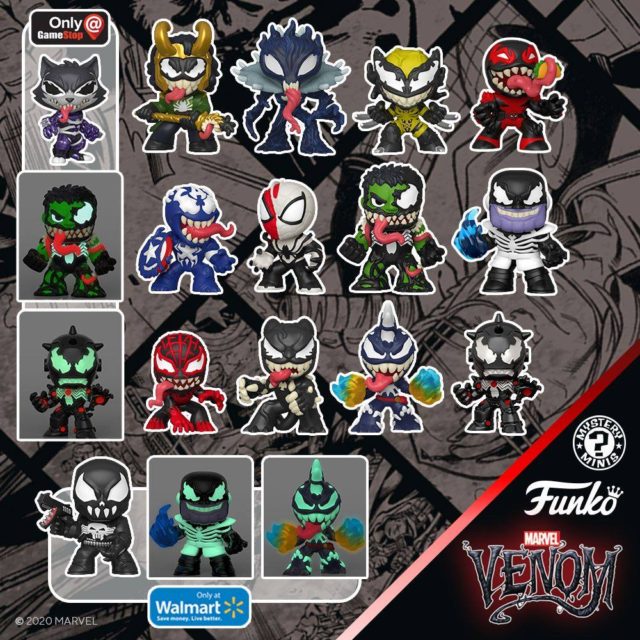 Funko Venomized Mystery Minis Figures 2020 Gamestop Exclusives