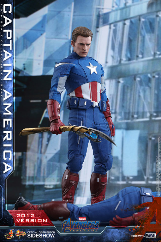 Hot Toys Endgame Captain America Looking at Americas Ass