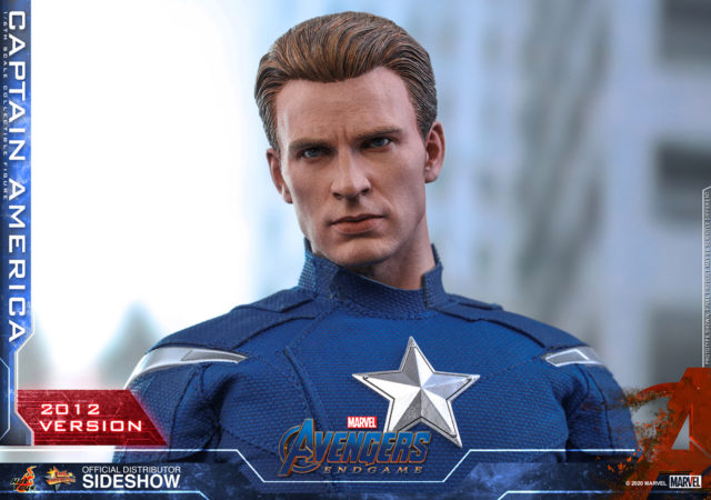 MMS 563 Captain America 2012 Hot Toys Unmasked Chris Evans Head