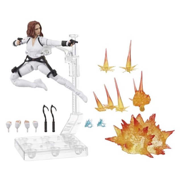 Marvel Legends White Costume Black Widow Figure and Accessories