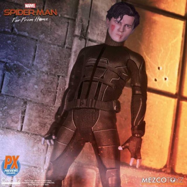 Mezco Tom Holland Head on Stealth Suit Spidey Figure