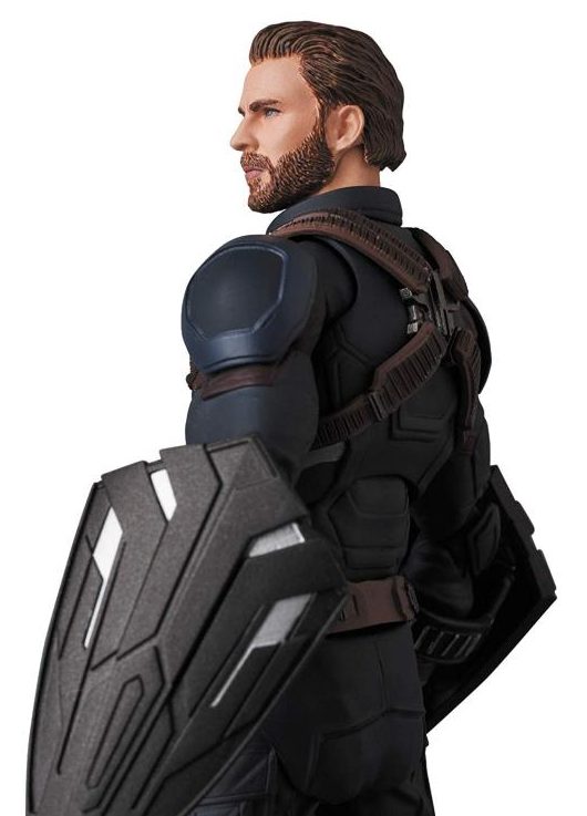 Side View of Medicom Captain America MAFEX Infinity War Movie Figure