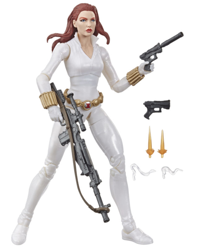 Target Exclusive Marvel Legends White Costume Black Widow 6 Inch Figure and Accessories