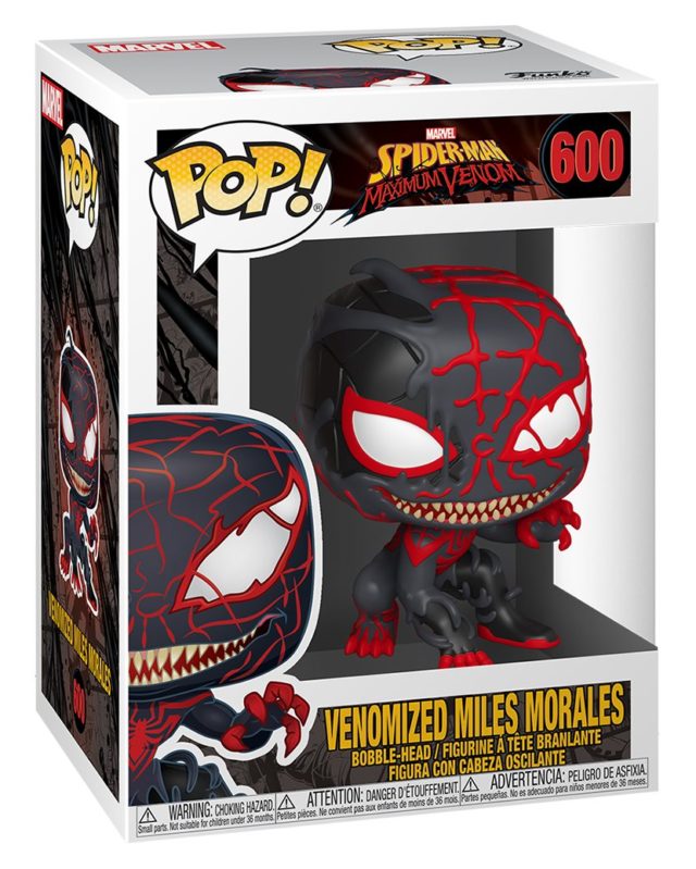 Venomized Miles Morales POP Vinyls Figure Box