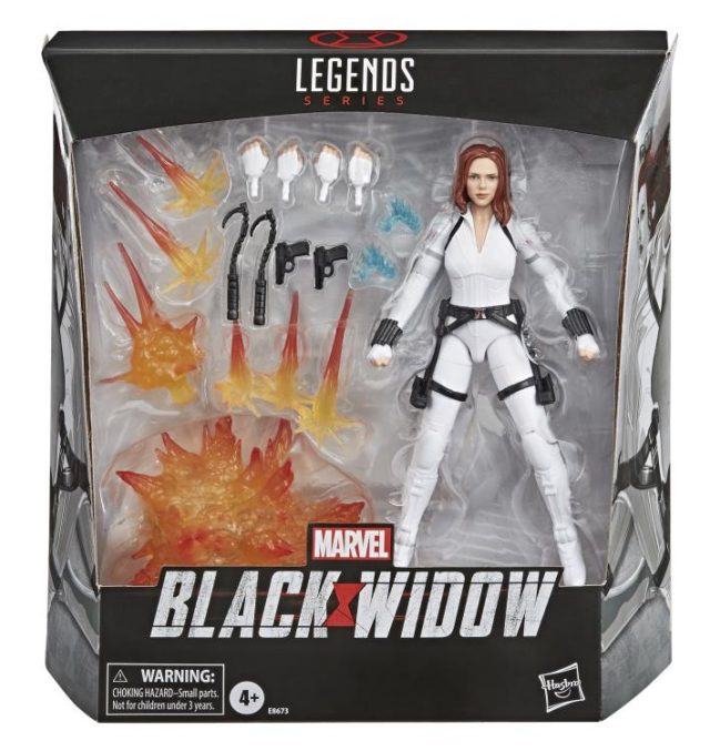 White Black Widow Marvel Legends Figure Packaged Deluxe