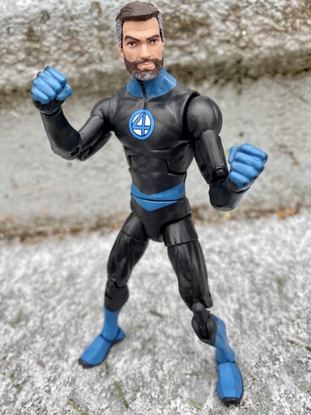 Marvel Legends Fantastic Four Mr. Fantastic Black Costume Beard Figure