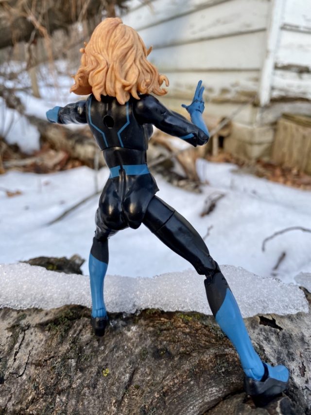 Back of Invisible Woman 2020 Marvel Legends Figure