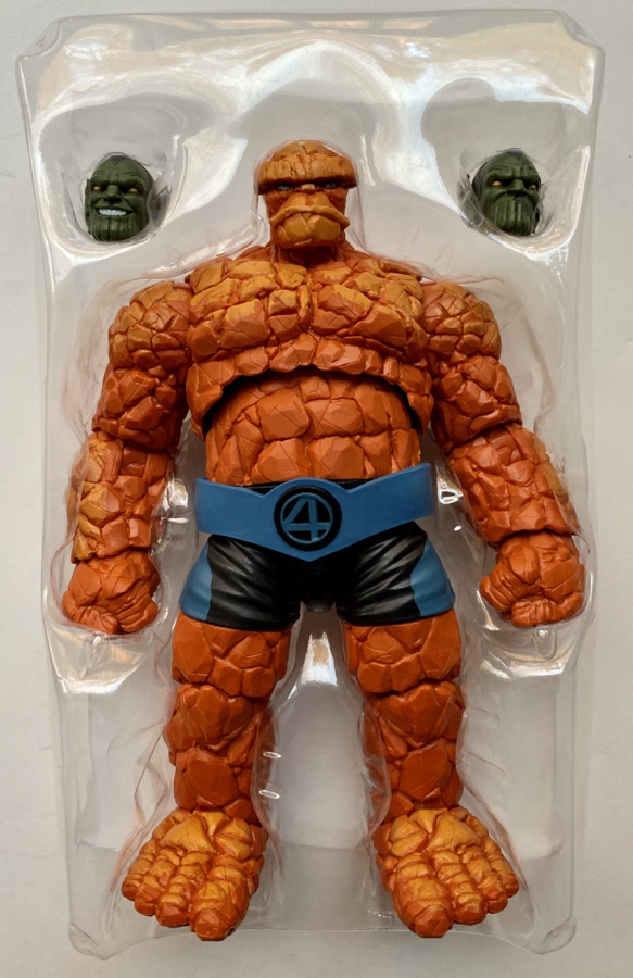 Fantastic Four Legends The Thing Figure with Super Skrull BAF Heads