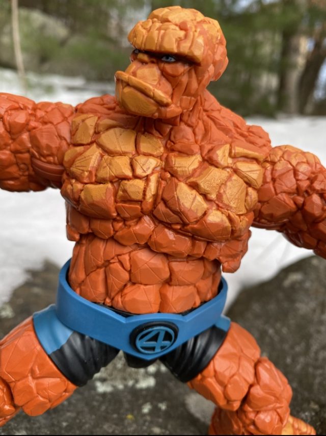 Hasbro Fantastic Four Marvel Legends Thing Figure Close-Up of Belt