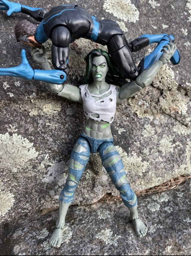 2020 Marvel Legends She-Hulk Figure Throws Mr. Fantastic