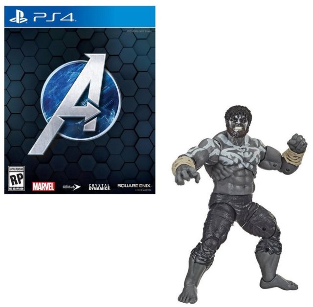 Playstation 4 Avengers Video Game with Outback Hulk Figure Bundle