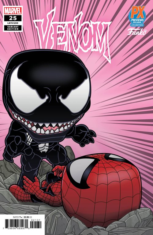 Venom 25 Funko Variant Cover Comic Book PX Exclusive