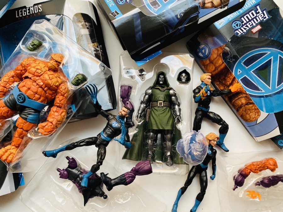 Marvel Legends Fantastic Four Set of 6 Action Figures Super Skrull BAF in Stock for sale online