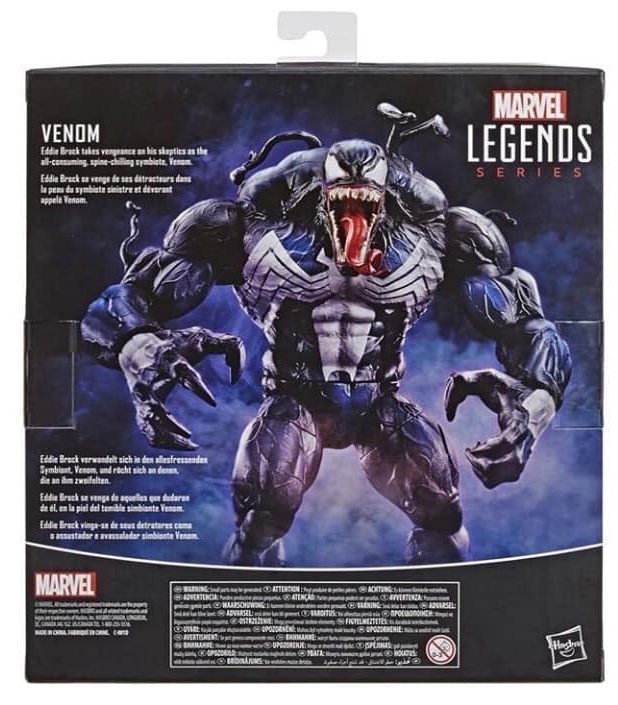 Marvel Legends 2020 Venom Box Back