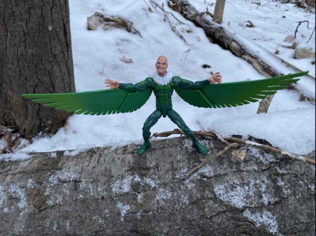 Wingspan of Hasbro Marvel Legends Spider-Man Vulture Six Inch Figure Review