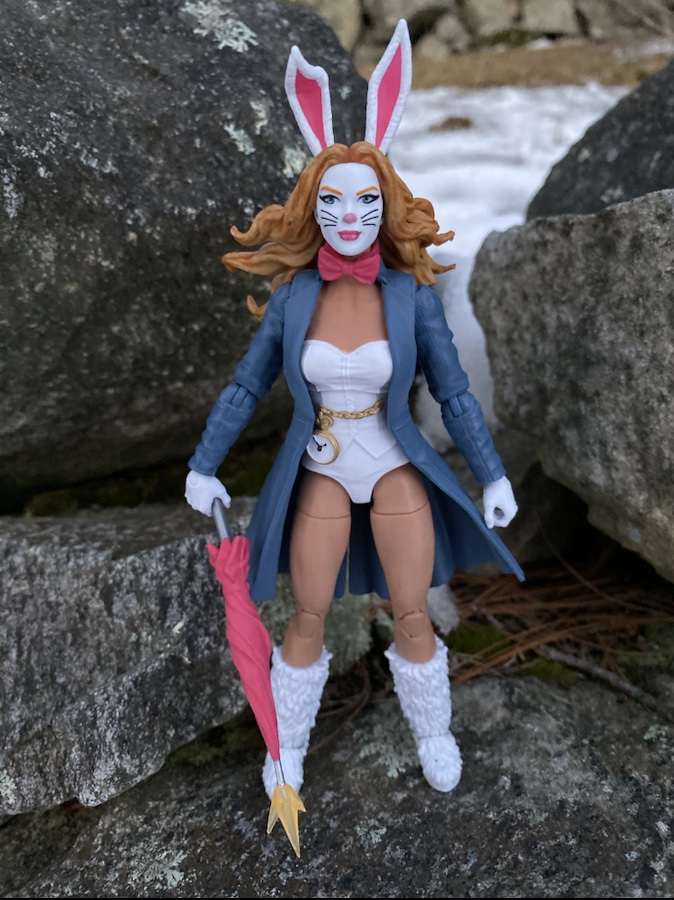 white rabbit action figure